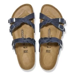 Birkenstock Women's Franca Oiled Leather - Navy (Regular Width) -Sandals Outlet 1025054 top 44851.1688054943