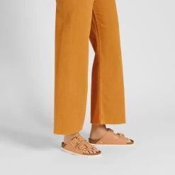 Birkenstock Women's Arizona Big Buckle Rivet Logo Vegan Canvas - Papaya 14 Birkenstock Women's Arizona Big Buckle Rivet Logo Vegan Canvas - Papaya -Sandals Outlet 1025513 f look f 85926.1699223404