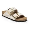 Birkenstock Women's Arizona Big Buckle Rivet Logo Vegan Canvas - Eggshell 1 Birkenstock Women's Arizona Big Buckle Rivet Logo Vegan Canvas - Eggshell -Sandals Outlet 1025538 66802.1701702070