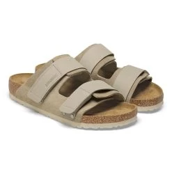 Birkenstock Uji Nubuck/Suede Leather - Taupe (Regular Width) -Sandals Outlet 1025690 pair 79066.1691081308