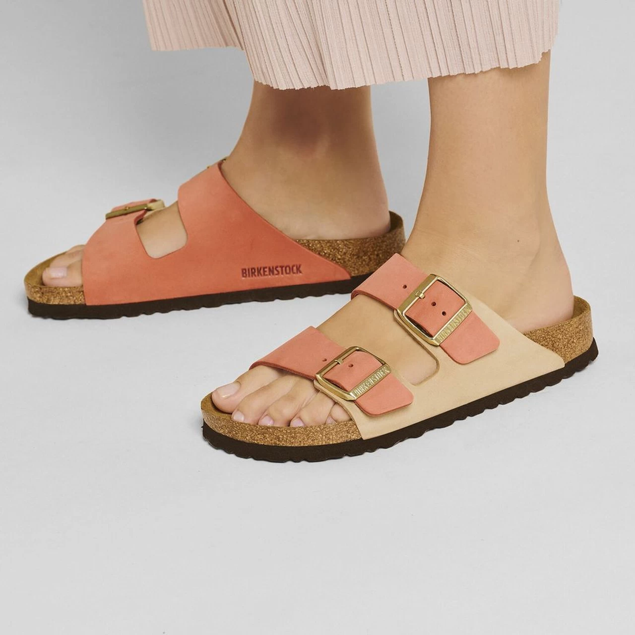 Birkenstock Women's Arizona Nubuck Leather - Mars Red / Sandcastle (Narrow Width) 9 Birkenstock Women's Arizona Nubuck Leather - Mars Red / Sandcastle (Narrow Width) - Image 7