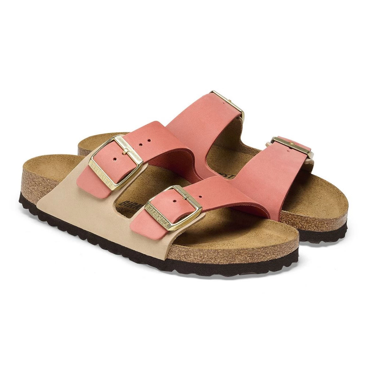 Birkenstock Women's Arizona Nubuck Leather - Mars Red / Sandcastle (Narrow Width) 5 Birkenstock Women's Arizona Nubuck Leather - Mars Red / Sandcastle (Narrow Width) - Image 3