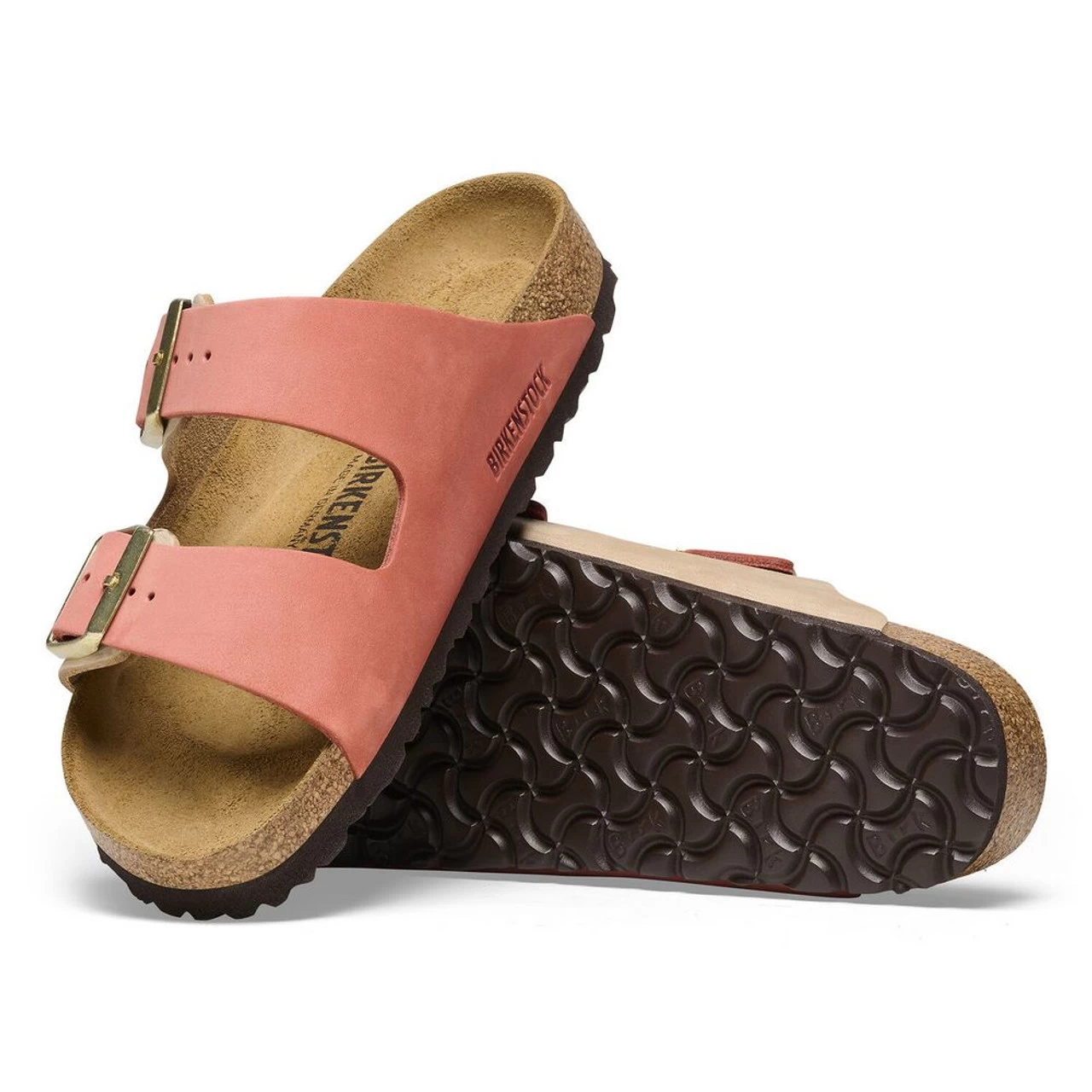 Birkenstock Women's Arizona Nubuck Leather - Mars Red / Sandcastle (Narrow Width) 6 Birkenstock Women's Arizona Nubuck Leather - Mars Red / Sandcastle (Narrow Width) - Image 4