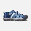 KEEN Big Kids' Newport H2 Sandals - Camo / Bright Cobalt -Sandals Outlet 1026278 P PDP 69367.1649966804