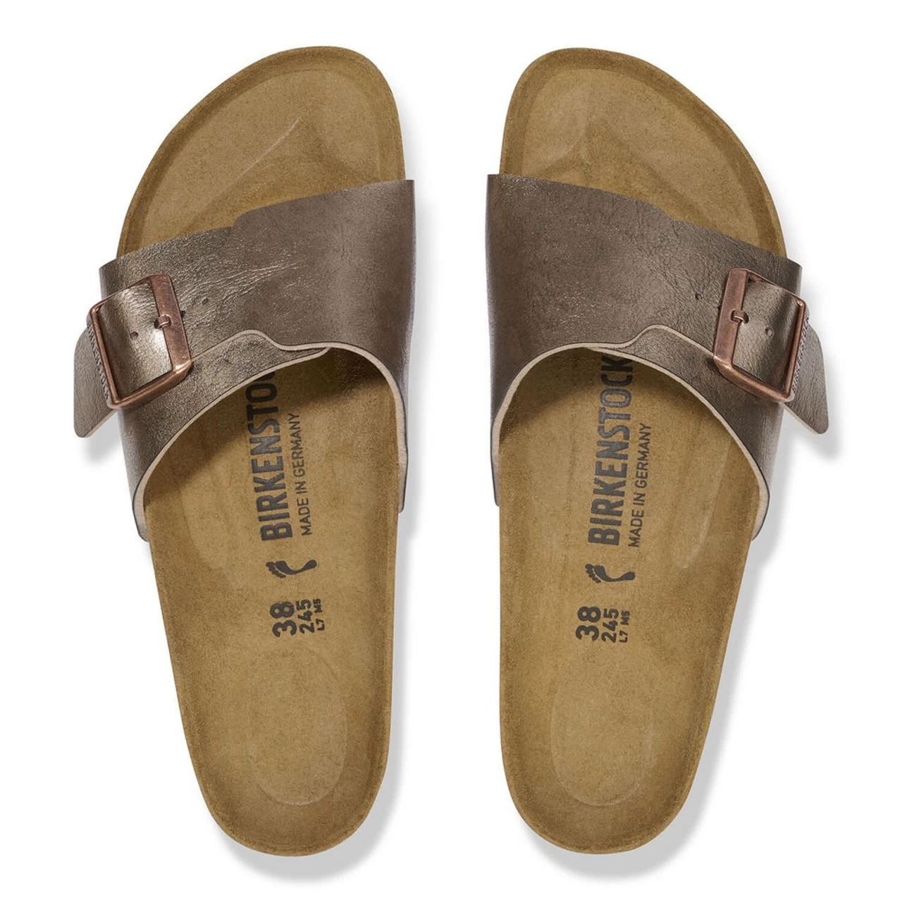 Birkenstock Women's Catalina Birko-Flor - Graceful Taupe (Narrow Width) 7 Birkenstock Women's Catalina Birko-Flor - Graceful Taupe (Narrow Width) - Image 5