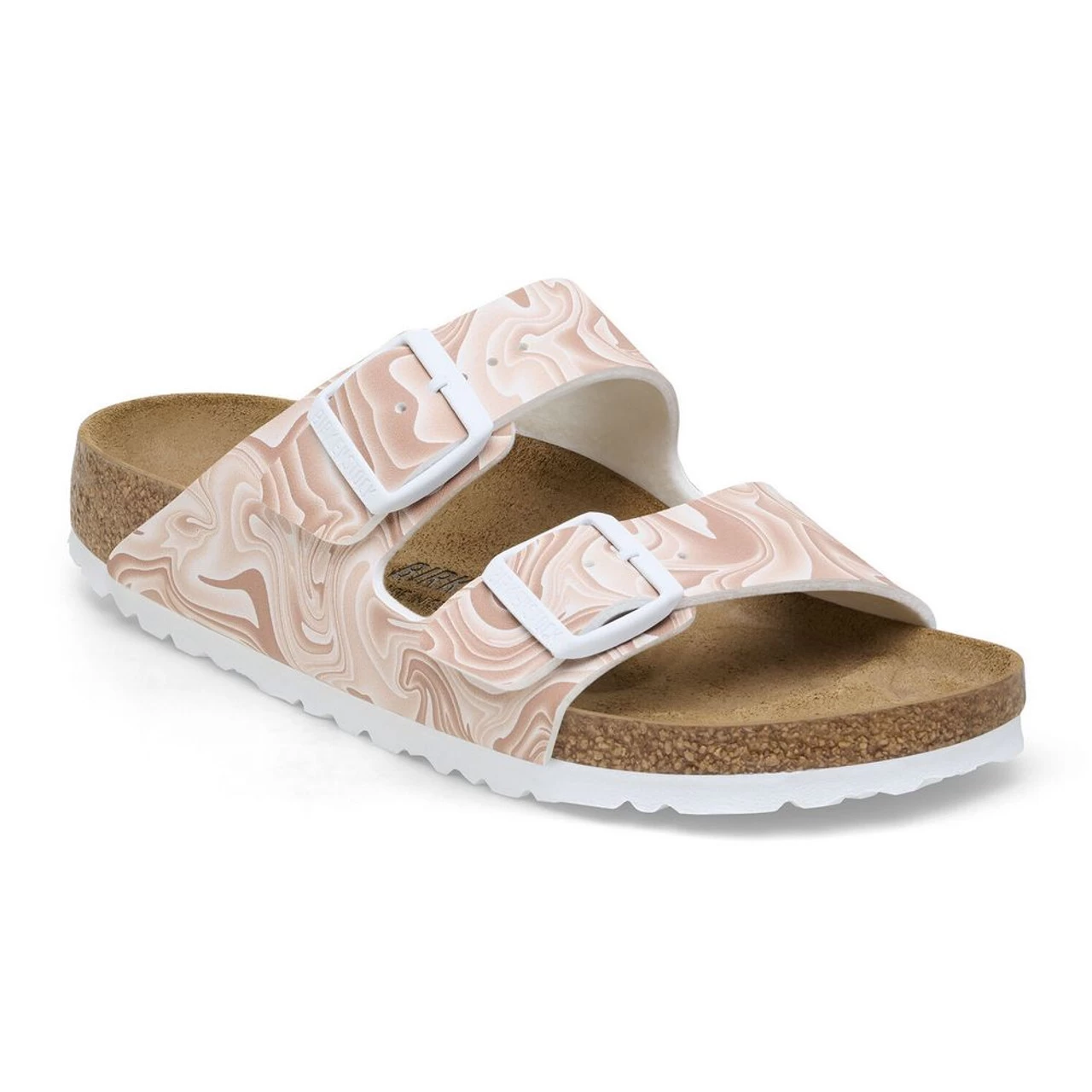 Birkenstock Women's Arizona Birko-Flor - New Beige (Narrow Width) 3 Birkenstock Women's Arizona Birko-Flor - New Beige (Narrow Width)