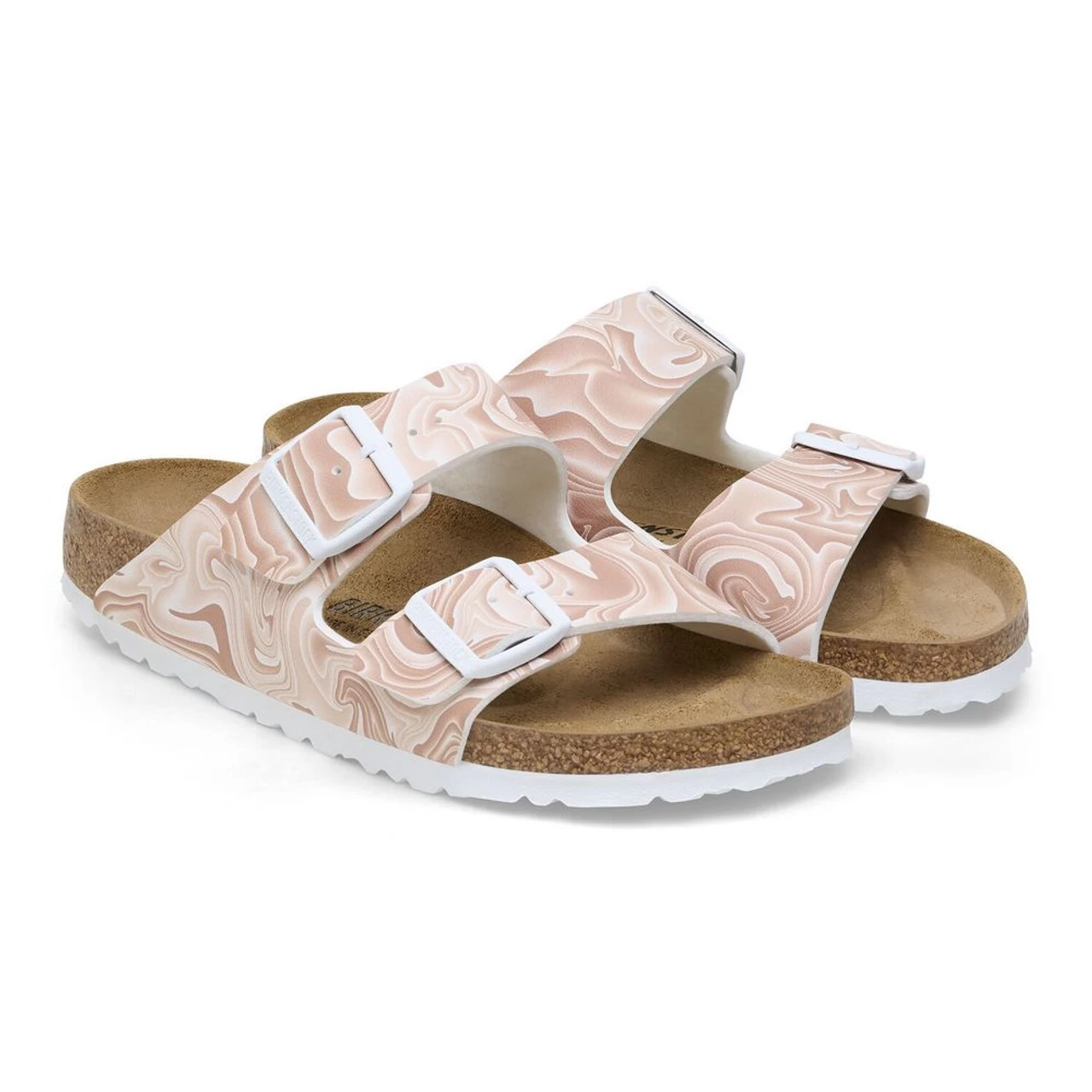 Birkenstock Women's Arizona Birko-Flor - New Beige (Narrow Width) 5 Birkenstock Women's Arizona Birko-Flor - New Beige (Narrow Width) - Image 3