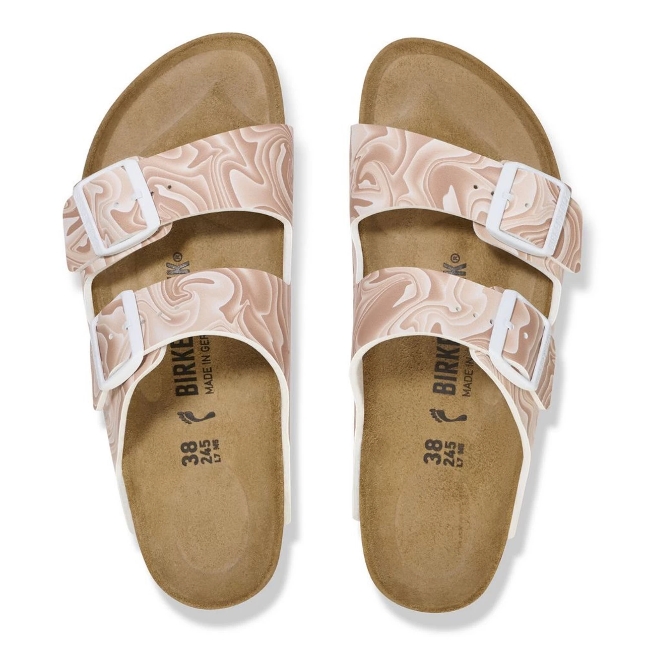 Birkenstock Women's Arizona Birko-Flor - New Beige (Narrow Width) 6 Birkenstock Women's Arizona Birko-Flor - New Beige (Narrow Width) - Image 4
