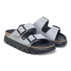 Birkenstock Women's Arizona Chunky Birko-Flor - Stone Coin (Narrow Width) -Sandals Outlet 1026879 pair 19441.1709153366