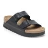 Birkenstock Papillio Women's Arizona Flex Platform Birko-Flor - Black (Narrow Width)