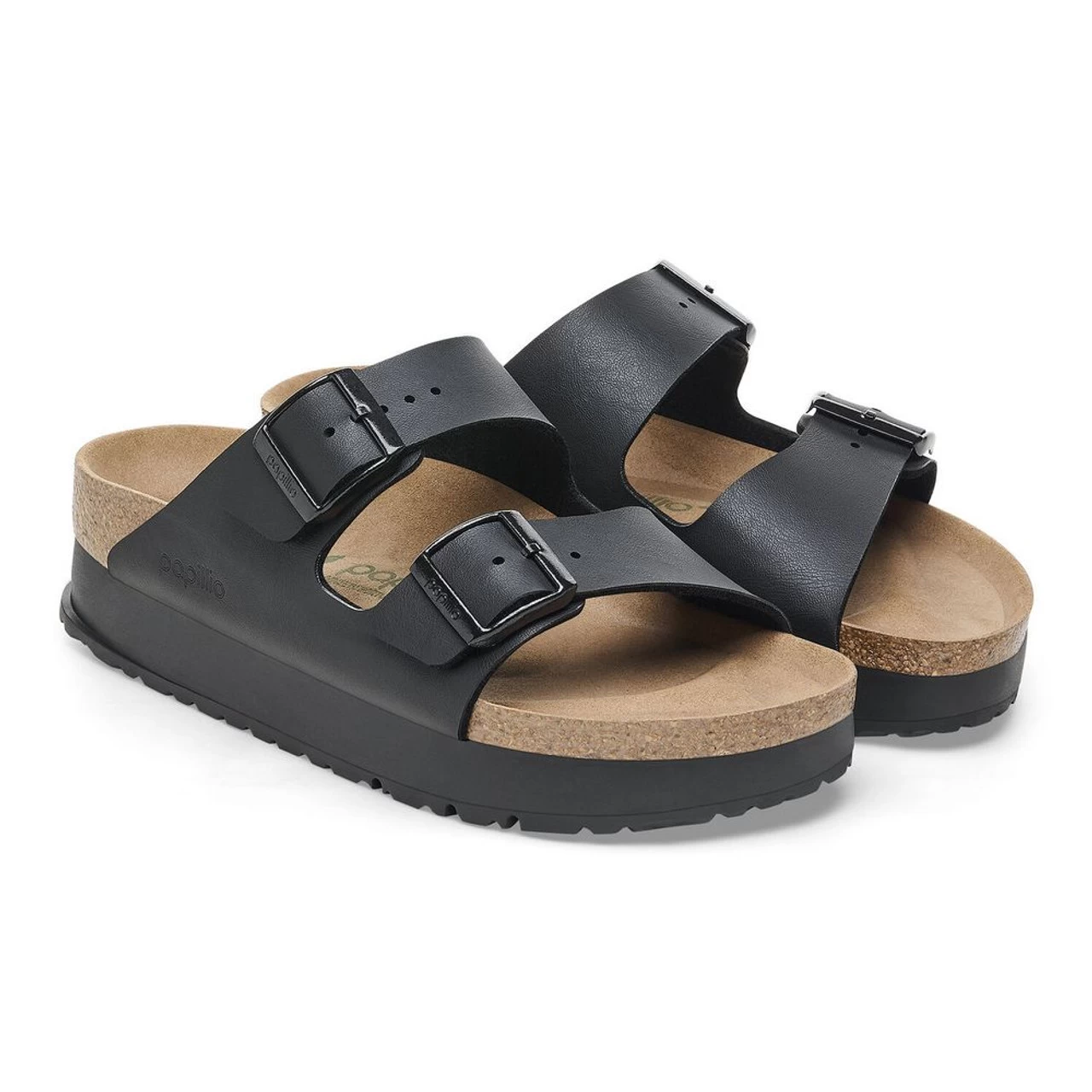 Birkenstock Papillio Women's Arizona Flex Platform Birko-Flor - Black (Narrow Width) 5 Birkenstock Papillio Women's Arizona Flex Platform Birko-Flor - Black (Narrow Width) - Image 3