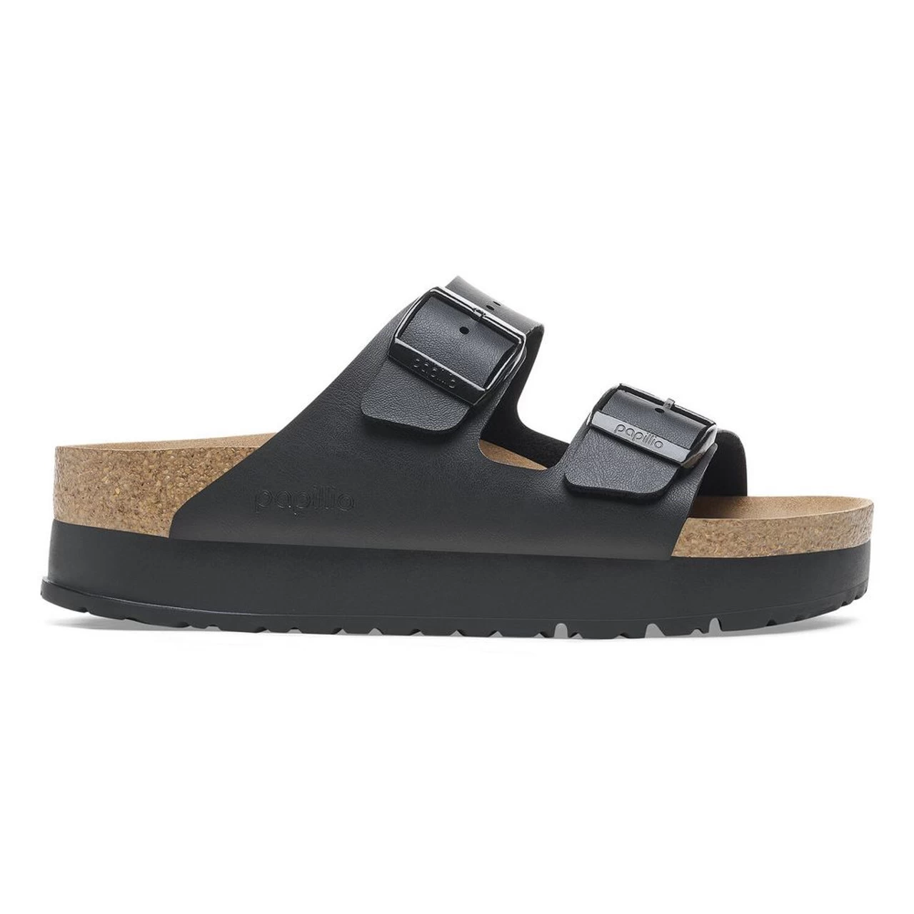 Birkenstock Papillio Women's Arizona Flex Platform Birko-Flor - Black (Narrow Width) 4 Birkenstock Papillio Women's Arizona Flex Platform Birko-Flor - Black (Narrow Width) - Image 2