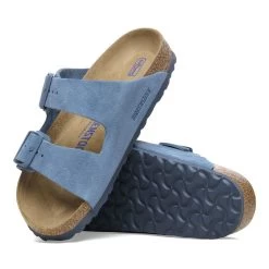 Birkenstock Arizona Soft Footbed Suede Leather - Elemental Blue(Regular Width) 10 Birkenstock Arizona Soft Footbed Suede Leather - Elemental Blue(Regular Width) -Sandals Outlet 1027660 sole 22408.1711479546
