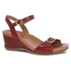 Dansko Women's Arielle - Red Glazed Leather -Sandals Outlet 1613221200 PRI 88202.1711643265
