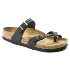 Birkenstock Women's Mayari Oiled Leather - Black (Regular Width)