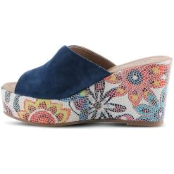Spring Step Women's Laylani - Blue Suede -Sandals Outlet 1 31290.1712786972