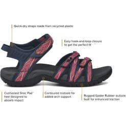 Teva Women's Tirra - Palms Indigo / Rose Violet -Sandals Outlet 1 31300.1679856707