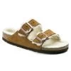 Birkenstock Arizona Shearling - Mink (Regular Width) -Sandals Outlet 1 32029.1626797773