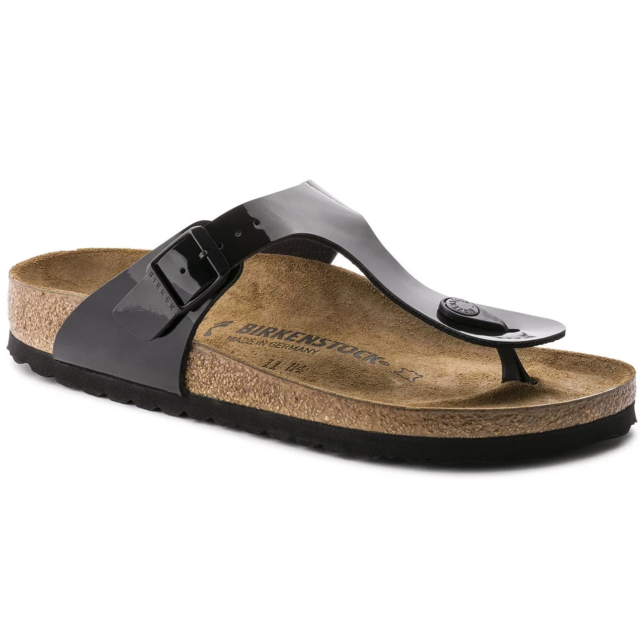 Birkenstock Women's Gizeh Birko-Flor - Black Patent (Regular Width) 3 Birkenstock Women's Gizeh Birko-Flor - Black Patent (Regular Width)