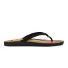Olukai Women’s Puawe - Black / Pineapple -Sandals Outlet 20498 40PZ 001 W Puawe BlackPineapple 65346.1712690868