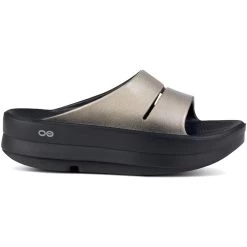 OOFOS Women's Oomega Ooahh Luxe - Latte -Sandals Outlet 2 17846.1709922202