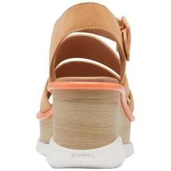 Sorel Women's Joanie III Ankle Strap Wedge - Faded Spark / White -Sandals Outlet 2 26511.1652463794
