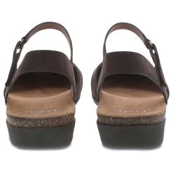 Dansko Women's Rowan - Chocolate Milled Nubuck -Sandals Outlet 2 34747.1668454021