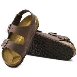 Birkenstock Men's Milano Oiled Leather - Habana (Regular Width) -Sandals Outlet 2 62170.1559234608