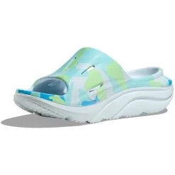 HOKA ONE ONE Unisex Ora Recovery Slide 3 - Illusion / Cloudless -Sandals Outlet 2 80212.1715965255