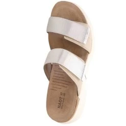 Naot Women's Calliope - Soft Ivory Leather / Soft Silver Leather / Silver Gray Woven Strap -Sandals Outlet 30831 p4 24949.1678901981