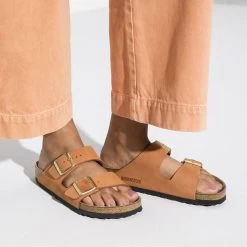 Birkenstock Arizona Soft Footbed Nubuck Leather - Pecan (Narrow Width) 14 Birkenstock Arizona Soft Footbed Nubuck Leather - Pecan (Narrow Width) -Sandals Outlet 3 02577.1626366190