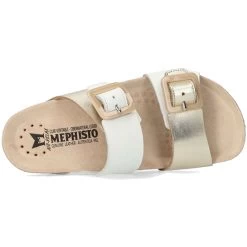 Mephisto Women's Madison - Gold / White -Sandals Outlet 3 16263.1681402000
