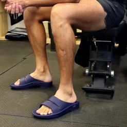 OOFOS OOahh Slide - Navy 15 OOFOS OOahh Slide - Navy -Sandals Outlet 3 44107.1646682955