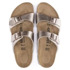 Birkenstock Women's Sydney Birko Flor - Graceful Taupe (Narrow Width) -Sandals Outlet 3 46993.1624564932