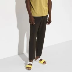 Birkenstock Women's Arizona Split - White / Lime Sour (Narrow Width) -Sandals Outlet 3 56413.1622210470