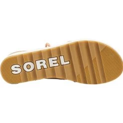 Sorel Women's Cameron Flatform Lace - Honest Beige / Gum 17 -Sandals Outlet 3 83843.1678715269