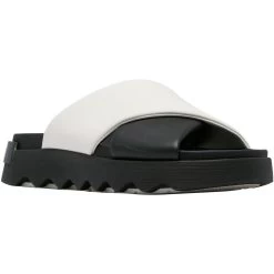 Sorel Women's Viibe Crisscross Slide - Black / Sea Salt