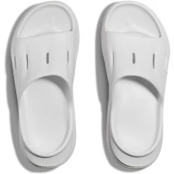 HOKA ONE ONE Unisex Ora Recovery Slide 3 - Lunar Rock / White -Sandals Outlet 3 87373.1710341221
