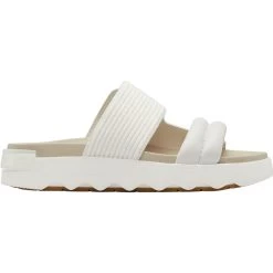 Sorel Women's Viibe Slide - Sea Salt / Dark Stone