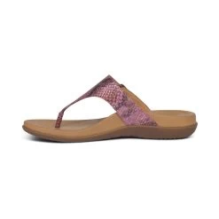 Aetrex Women's Rita Adjustable Thong Sandal - Pink Snake 11 Aetrex Women's Rita Adjustable Thong Sandal - Pink Snake -Sandals Outlet 4 31248.1621972821