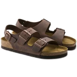 Birkenstock Men's Milano Oiled Leather - Habana (Regular Width) -Sandals Outlet 4 32588.1559234599