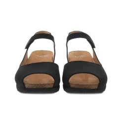 Dansko Women's Marcy - Black Milled Nubuck -Sandals Outlet 4 46848.1648065337