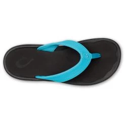 Olukai Women's 'Ohana - Turquoise / Onyx -Sandals Outlet 4 52417.1682962705