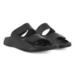ECCO Men's 2nd Cozmo Two Band Slide - Black -Sandals Outlet 500904 01001 pair 30873.1650999604