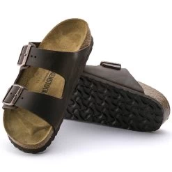 Birkenstock Arizona Oiled Leather - Habana (Regular Width) -Sandals Outlet 52533 sole 99978.1553091555