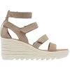 Sorel Women's Cameron Wedge Multistrap - Omega Taupe / Sea Salt