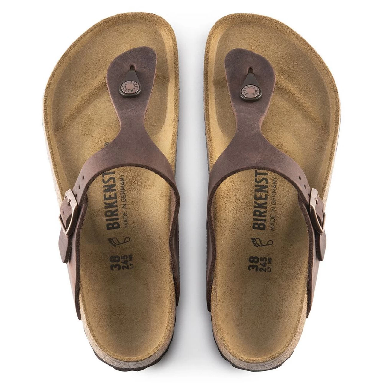 Birkenstock Women's Gizeh Oiled Leather - Habana (Regular Width) 7 Birkenstock Women's Gizeh Oiled Leather - Habana (Regular Width) - Image 5