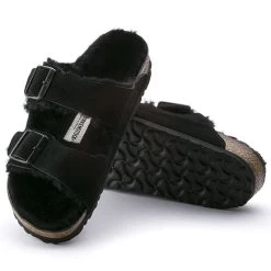 Birkenstock Women's Arizona Shearling Suede Leather - Black (Narrow Width) 13 Birkenstock Women's Arizona Shearling Suede Leather - Black (Narrow Width) -Sandals Outlet 752663 sole 97303.1636039821
