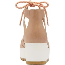 Sorel Women's Cameron Flatform Lace - Honest Beige / Gum 17 -Sandals Outlet 7 06644.1678715263