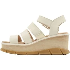 Sorel Women's Joanie III Ankle Strap Wedge - Chalk / Gum 17 -Sandals Outlet 7 16579.1678725679